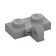 Hinge Plate 1 x 2 Locking with 1 Finger on Side, without Groove, Light Bluish Gray