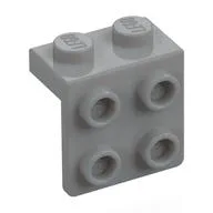 Bracket 1 x 2 - 2 x 2, Light Bluish Gray