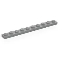 Plate 1 x 10, Light Bluish Gray