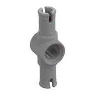 Technic Pin Connector Hub with 2 Pins with Friction Ridges Lengthwise [Small Squared Pin Holes], Light Bluish Gray