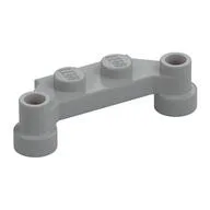 Plate Special 1 x 4 Offset with Bar Holes, Light Bluish Gray