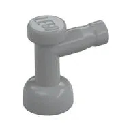 Tap 1 x 1 without Hole in Spout, Light Bluish Gray