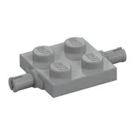 Plate Special 2 x 2 with Wheel Holders, Light Bluish Gray