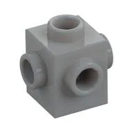 Brick Special 1 x 1 Studs on 4 Sides, Light Bluish Gray