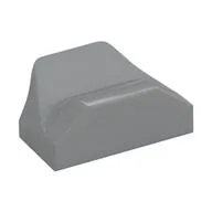 Brick Wedged, Curved 1 x 2 x 2/3 No Studs, Wing End, Light Bluish Gray
