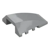 Brick Wedged, Curved 4 x 4 No Top Studs, Light Bluish Gray