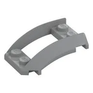 Wheel Arch, Curved Wedge 4 x 3 with 2 x 2 Opening and 4 Studs, Light Bluish Gray