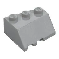 Brick Wedged, Sloped 45° 3 x 3 Right, Light Bluish Gray