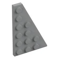 Wedge Plate 6 x 4 Right, Light Bluish Gray