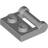 Plate Special 1 x 2 [Side Handle Closed Ends], Light Bluish Gray