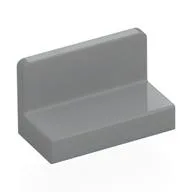 Panel 1 x 2 x 1 [Rounded Corners], Light Bluish Gray