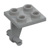 Wheel Holder 2 x 2 Thin with Split Wheel Clip Pins, Light Bluish Gray