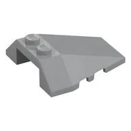 Brick Wedged, Sloped 4 x 4 Triple, Stud Notches, Light Bluish Gray