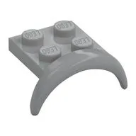 Wheel Arch, Mudguard 2 x 3 x 1 1/3 with 2 x 2 Plate, Light Bluish Gray