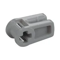 Wire Clip with Axle Hole, Light Bluish Gray