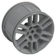 Wheel 56 x 34 Technic Racing Medium with 6 Pin Holes, Open Spokes, Light Bluish Gray