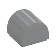 Brick Curved 1 x 1 x 2/3 Double Curved Top, No Studs, Light Bluish Gray