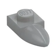 Plate Special 1 x 1 with Tooth, Light Bluish Gray