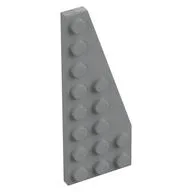 Wedge Plate 8 x 3, 22° Right, Light Bluish Gray