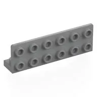 Bracket 1 x 6 - 2 x 6 Inverted, Light Bluish Gray