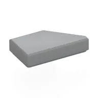 Tile 1 x 2 with Stud Notch Left, Light Bluish Gray