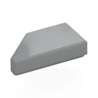 Tile 1 x 2 with Stud Notch Right, Light Bluish Gray