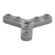 Technic Plate Rotor 3 Blade with Smooth Ends, 6 Studs, 1 Bottom Ridge (Propeller), Light Bluish Gray