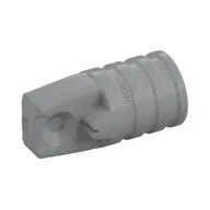 Hinge Cylinder 1 x 2 Locking with 1 Finger and Axle Hole On Ends [No Side Slots], Light Bluish Gray