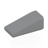 Brick Sloped 18° 2 x 1 x 2/3, Light Bluish Gray