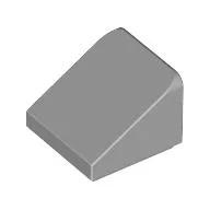 Brick Sloped 30° 1 x 1 x 2/3 (Cheese Slope), Light Bluish Gray