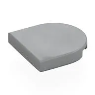 Tile Round 2 x 2 Half Circle, Light Bluish Gray