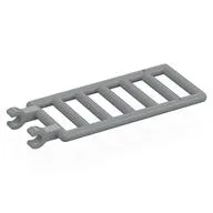 Bar 7 x 3 with Double Clips (Ladder) [Round Clips], Light Bluish Gray