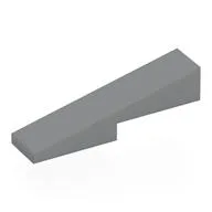 Brick Sloped 1 x 4 with 1 x 2 Cutout, Light Bluish Gray