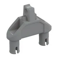 Hinge 1 x 3 Triangle with Two Pins, 1 Locking Finger, Squared Pin Holes, Light Bluish Gray