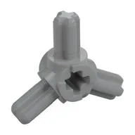 Technic Axle Connector Hub with 3 Axles at 120°, Light Bluish Gray