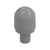 Light Cover 1 x 1 Round with Internal Bar / Bionicle Barraki Eye, Light Bluish Gray