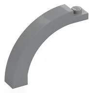 Brick Arch 1 x 5 x 3 1/3 Curved Top, Light Bluish Gray