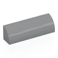 Brick Curved 1 x 4 x 1, Light Bluish Gray