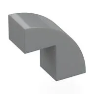 Brick Curved 1 x 2 x 1 2/3 with 1 Cutout, Light Bluish Gray