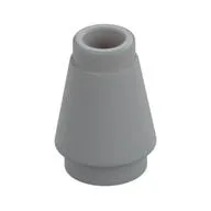 Cone 1 x 1 [Top Groove], Light Bluish Gray
