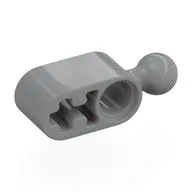 Technic Beam 1 x 2 with Towball Straight, Light Bluish Gray