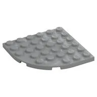 Plate Round Corner 6 x 6, Light Bluish Gray