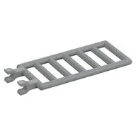 Bar 7 x 3 with Double Clips (Ladder) [Straight Clips], Light Bluish Gray