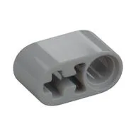 Technic Beam 1 x 2 Thick with Pin Hole and Axle Hole, Light Bluish Gray