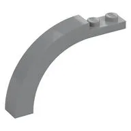 Brick Arch 1 x 6 x 3 1/3 Curved Top, Light Bluish Gray