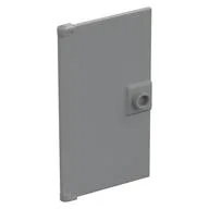 Door 1 x 4 x 6 Smooth with Chamfered Handle Plinth, Light Bluish Gray