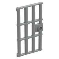 Door 1 x 4 x 6 Barred with Stud Handle, Light Bluish Gray