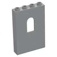 Panel 1 x 4 x 5 with Arched Window, Light Bluish Gray
