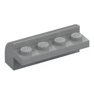 Brick Curved 2 x 4 x 1 1/3, Light Bluish Gray