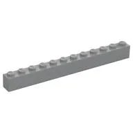 Brick 1 x 12, Light Bluish Gray
